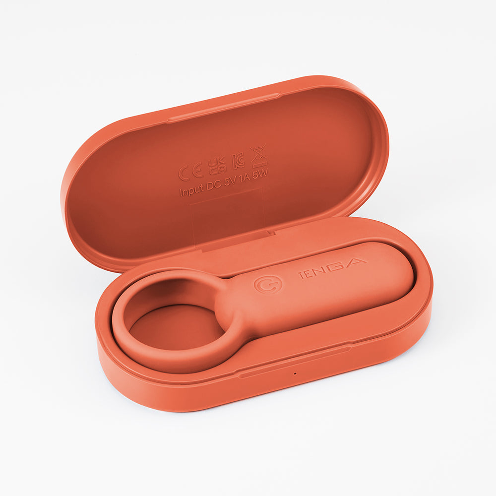 Cock ring "pairRING" made of silicone - from TENGA Ø 3.8 cm (orange)