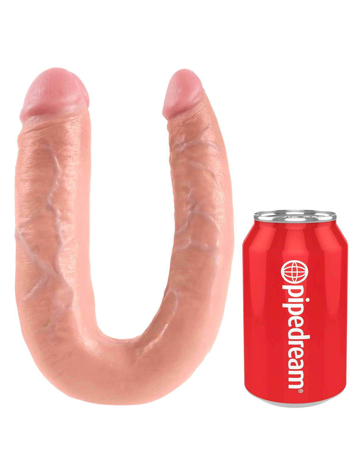 Gode ​​double "Double Trouble" - double stimulation 43 cm (couleur peau claire)