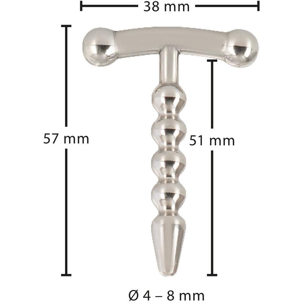 Penisplug mit Stimulationskugeln - Edelstahl 5.7 cm (silber) - loveiu.ch