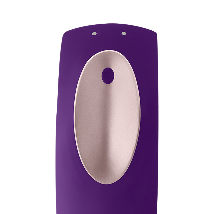 Vibromasseur pour couple SATISFYER "Double Plus Remote Control" en silicone (violet)