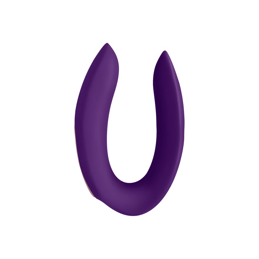 Vibromasseur pour couple SATISFYER "Double Plus Remote Control" en silicone (violet)