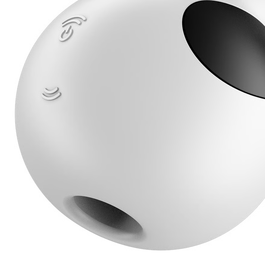 SATISFYER Lay-on Vibrator "Pocket Panda" - Airpulse Technology 10cm (white)