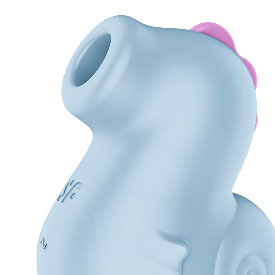 SATISFYER Lay-On Vibrator "Sea Pony" - Airpulse Technology 10 cm (blue)