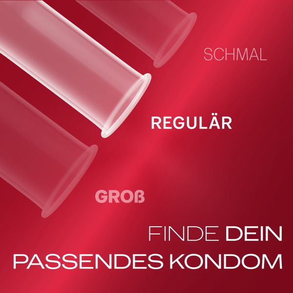 Pack de 2 préservatifs "Gefühlsecht Classic" en latex de caoutchouc naturel de Durex (Ø 56 mm/2x20 unités)
